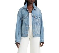 Levis Womens Soft As Butter Mid 90s Relaxed-fit Cotton-blend Denim Jacket S