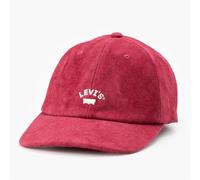 Levi's Womens Accessories Levis Lazy Girl Logo Print Wordmark Dad Cap in Scarlet Smile - Red - One Size