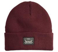 Levi's Women's Backpatch Beanie Knitted Hats for Women, Colour Chocolate Truffle, One Size, Chocolate Truffle, One Size