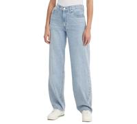 Levi's Women's Baggy Dad Med Indigo-Flat Finish, Make A Difference Lb, 27W x 32L