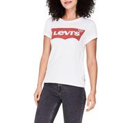 Levis Womens Batwing Logo T-Shirt - White - 8 UK - White - 100% Mixed