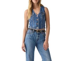Levi's Women's Bella Denim Corset Top, Yeah Look Ndp, S