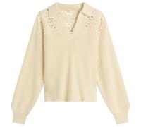 Levi's Women's Bianca Crochet Polo Sweater Tofu Cotton Blend