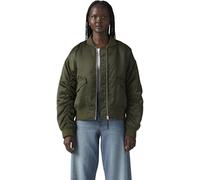 Levi's Women's Bomber Jacket Andy with Flap Pockets, Standard Fit, Green (Deep Depths), XS