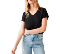 Levi's Women's Boxy V-Neck T-Shirt, Caviar Slub, M