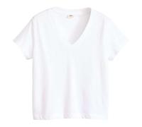 Levi's Women's Boxy V-Neck T-Shirt, White +, XL