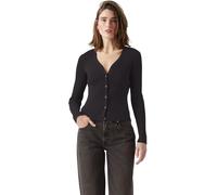 Levi's Women's Cardigan Tulip with V-Neck, Slim Fit, Black (Caviar), L