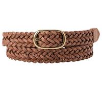 Levi's Women's Charlie Braid Normal Buckle Belt, Brown, 95