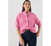 Levi's Womens Charlotte Crew Neck Knitted Cardigan, Pink, Size Xs, Women Pink
