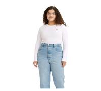 Levis Womens Cotton Long-Sleeved T-Shirt - White - 14 UK - White - 100% Mixed