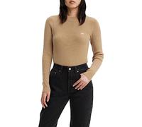 Levi's Women's Crew Rib Sweater Sweatshirt, Travertine, L