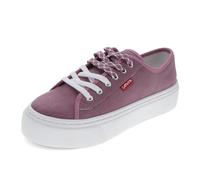Levi's Womens Dakota Synthetic Suede Lowtop Casual Lace Up Sneaker Shoe, Rose, 5.5 UK