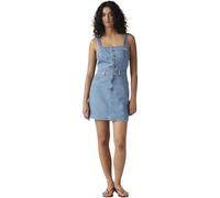 Levi's Women's Denim Dress Iconic Button with Adjustable Straps, Slim Fit, Blue (Chill Day), S