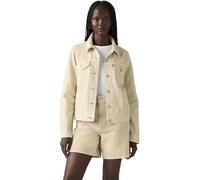 Levi's Women's Denim Jacket Original Trucker in Cotton, Slim Fit, Beige (Spacey Brown Rice Tr), S