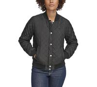 Levi's Women's Diamond Quilted Bomber Jacket, Black/Sherpa Lined, X-Small