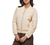 Levi's Women's Diamond Quilted Bomber Jacket with Front Pockets-Regular & Plus Sizes, Cream Ivory, M