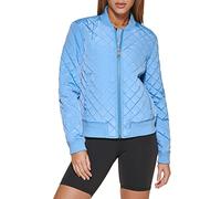 Levi's Women's Diamond Quilted Bomber Jacket with Front Pockets-Regular & Plus Sizes, Deep Blue, M