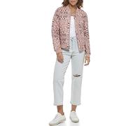 Levi's Women's Diamond Quilted Bomber Jacket with Front Pockets-Regular & Plus Sizes, Mahogany Bandana Print, S
