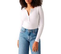 Levi's Women's Dry Goods Vacationer Ls Henley Shirt, White +, M