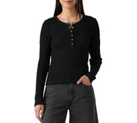Levi's Women's Dry Goods Waffle Henley Anthracite Night Black XS