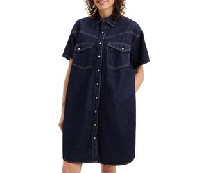 Levi's Women's Elowen Western Dress, Indigo Rinse, M