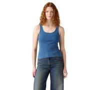 Levi's Women's Essential Rib Tank T-Shirt, Indigo Rib Light Ind, S