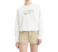 Levi's Women's Everyday Crew Sweatshirt, By The Beach Bw Bright White, XXS