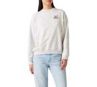 Levi's Women's Everyday Crew Sweatshirt, Crew Vicki Floral Bw, S