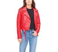 Levi's Women's The Belted Faux Leather Moto Jacket (Regular & Plus Size), Red, XL