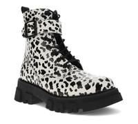 Levi's Women's Giselle Leopard Sneaker, Black/Cream, 8 UK