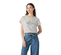 Levi's Women's Graphic Boxy Tee Starstruck Heather Grey Grey XS