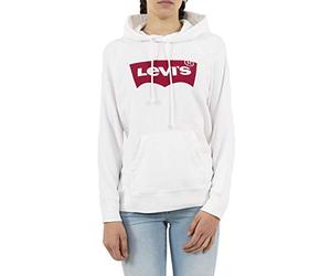 Levi's Women's Graphic Sport Hoodie Housemark Hoodie W, White, S