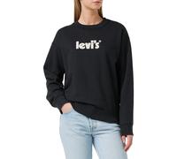 Levi's Women's Graphic Standard Crewneck Sweatshirt, Black, XXS
