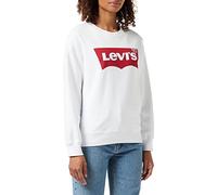 Levi's Women's Graphic Standard Crewneck Sweatshirt, White, M