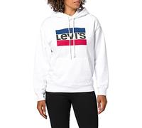 Levi's Women's Graphic Standard Hoodie Sportswear 2.1 Sweatshirt, Sportswear White +, M UK