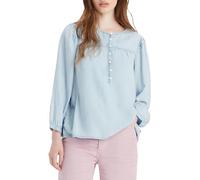Levi's Women's Halsey 3/4 Sleeve Woven Blouses, Tech Tricks No Damage, S