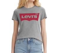 LEVI'S | Womens Heather Grey Marl The Perfect Graphic Tee T-Shirt Top | Size XS