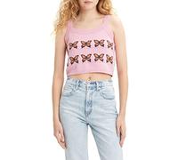 Levi's Women's Heaven Sweater Tank Multi-Color, Butterflies Pink, L