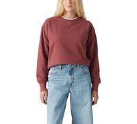 Levi's Women's Heritage Crewneck Sweatshirt Burgundy Red L