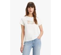 Levi's Women's The Perfect Tee- Graphic Batwing Logo T-Shirt, Hibiscus Bw Fill Bri, XS