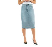 Levi's Women's High Rise Back Slit Skirt, RIVETING Clean Hem, 28W