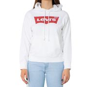 Levi's WoMens Hoodie In White Cotton - Size XXS/X-Small