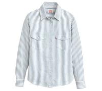 Levi's Women's Iconic Western Button Down Shirt, Marinas Stripe, L