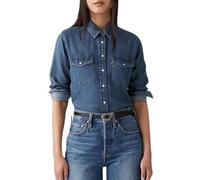 Levi's Women's Iconic Western MED Indigo-Worn in, Paper Map 2, XS
