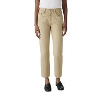 Levi's Women's Jeans 501 Crop High Rise, Straight Fit, Beige (Scraped Travertineâ S), W27/L30