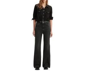 Levi's Women's Jeans Ribcage Bell Bottom Jeans, On The Town No Crack, 26W x 30L