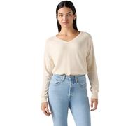 Levi's Women's Jumper Petal with V-Neck, Relaxed Fit, Off White (White Swan), M