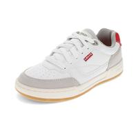 Levi's Women's La Jolla Sneaker, White/Cement/Red, 5.5 UK