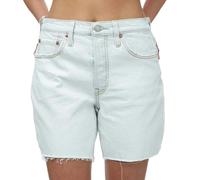 Levis Womens/Ladies 501 Mid Thigh Shorts - Light Blue - Light Blue - 28R