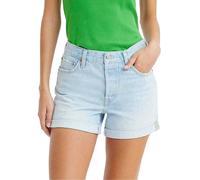 Levis Womens/Ladies 501 Rolled Hem Shorts - Light Blue - Light Blue - 25R - 100% Cotton